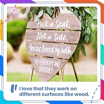 Chalkola White Chalk Markers - 5 Sizes for All Projects