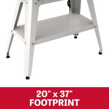 JET 16-Inch Drum Sander with Open Stand, 1-1/2 HP, 115V 1Ph (Model JWDS-1632)