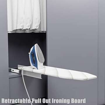 MYOYAY Ironing Board, Retractable Pull Out Ironing Board, 180 Degree Rotation Foldable Ironing Board...