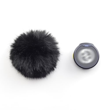 LEFXMOPHY 2-Pack Black Windscreen for Hollyland Lark M2 Wind Screen Furry Deadcat Cover