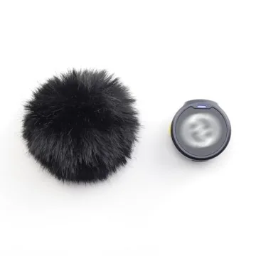 LEFXMOPHY 2-Pack Black Windscreen for Hollyland Lark M2 Wind Screen Furry Deadcat Cover