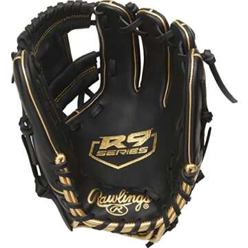 Rawlings | R9 Baseball Glove | 11.5" | Pro I Web | Right Hand Throw | 200 Pattern