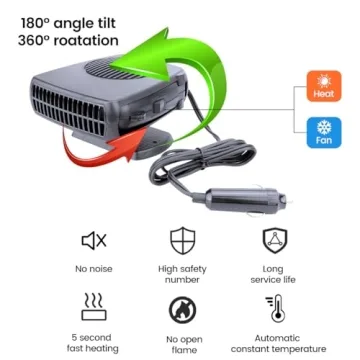 12V 200W Car Heater with Fast Heating & Cooling