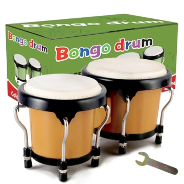 EastRock Bongo Drum Set: Perfect for Kids, Beginners, and Adults