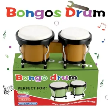 EastRock Bongo Drum Set for Kids and Adults - Perfect Percussion