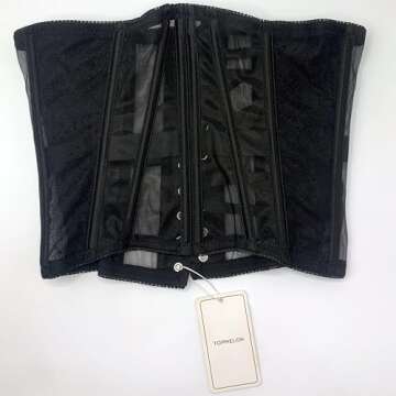 TOPMELON Mesh Corset Belt Under Bustier for Women