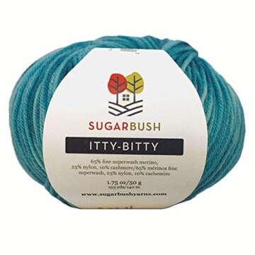 Sugar Bush Yarn Itty-Bitty Crimson - Luxury Fine Weight Yarn
