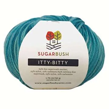 Sugar Bush Yarn Itty-Bitty Crimson - Luxury Fine Weight Yarn
