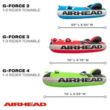 Airhead G-Force 2 Rider Towable Tube for Boating Adventure