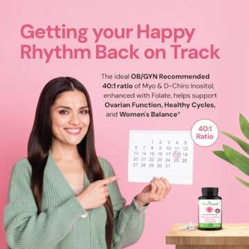 Myo-Inositol & D-Chiro Inositol Supplement for Women's Health