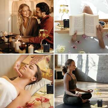 Mexiblanke Birthday Gift for Women, Unique Angel Candle Gift for Mothers, Sisters, and Best Friends. Gift of Rotating Scented Candles for Mother's Day,Christmas,Easter,6oz.