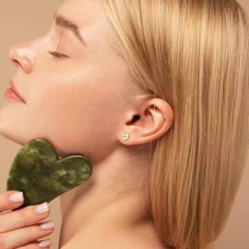 Elegant 18K Gold Plated Sterling Silver Ball Stud Earrings