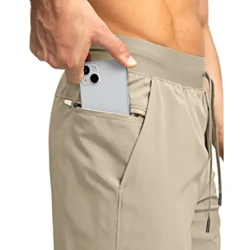 Lightweight Men's Running Shorts with Zipper Pockets