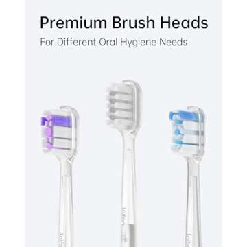 Laifen 6 Pack Toothbrush Heads for Wave Electric Toothbrush