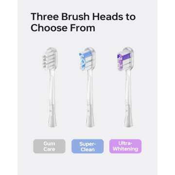 Laifen 6 Pack Toothbrush Heads for Wave Electric Toothbrush
