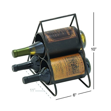 Deco 79 Metal Pyramid Wine Rack - Stylish & Functional Storage