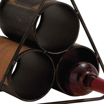 Deco 79 Metal Pyramid Wine Rack - Stylish & Functional Storage