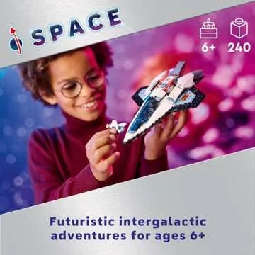 LEGO City Interstellar Spaceship Toy for Kids, Creative Play Space Toy, Building Set with Spacecraft...
