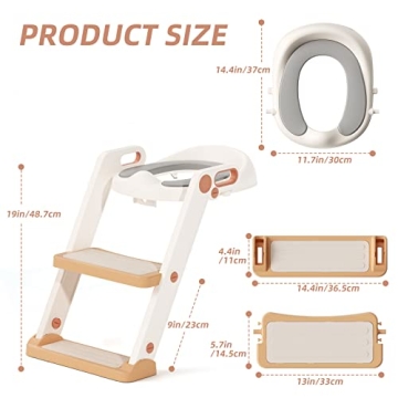 Adjustable GLAF Potty Training Toilet Seat for Toddlers