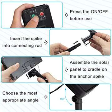 ANJAYLIA Solar String Lights Outdoor, 200 LED Fairy Lights Solar Powered with 8 Modes Waterproof Decorative Copper Wire Lights for Patio Garden Yard Trees Christmas Wedding Party, Warm White