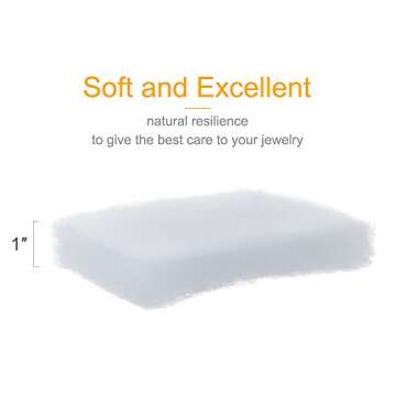 MESHA 20PC Cardboard Jewelry Boxes, 5.25x3.75x1 Cotton Filled Jewelry Gift Box with Lid, Jewelry Boxes for Small Business, Packing, Shipping, Necklace, Earring, Bracelet, Blue