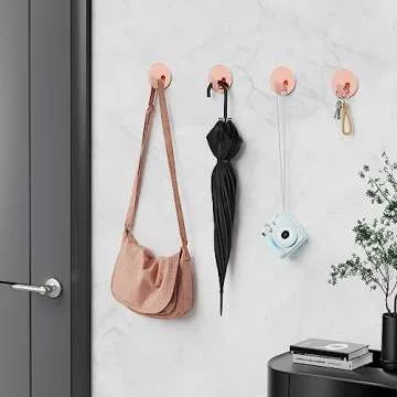 EAGMAK Bathroom Towel Hooks - 4 Pack Stainless Steel