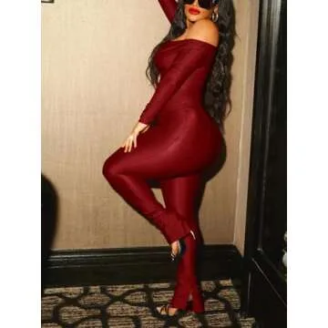 Trendy Sexy 2 Piece V Neck Flared Pants for Women