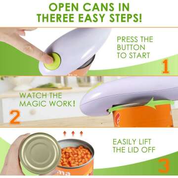 Easy Electric Can Opener for Seniors & Arthritis Relief