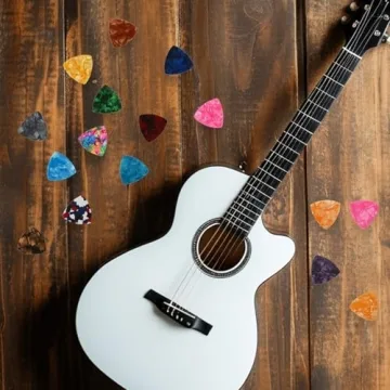 Guitar Picks for Electric Guitar Acoustic Guitar Bass Guitar 21pcs Triangle Guitar Pick Variety Pack with Pick Holder Case Light Medium Heavy Picks 0.46mm 0.71mm 0.96mm