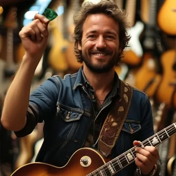 Guitar Picks for Electric Guitar Acoustic Guitar Bass Guitar 21pcs Triangle Guitar Pick Variety Pack with Pick Holder Case Light Medium Heavy Picks 0.46mm 0.71mm 0.96mm