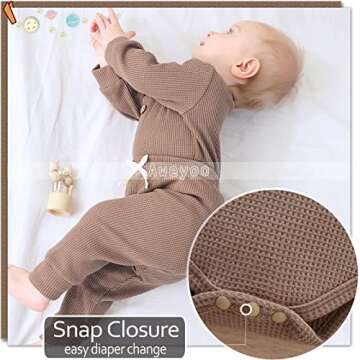 Aweyoo Unisex Newborn Clothes Baby Boys Girls 2 Piece Fall Winter Outfits Long Sleeve Tops Pants Soft Warm Casual Clothing