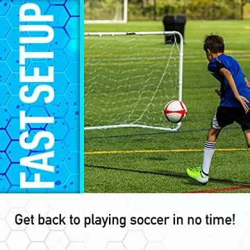 Franklin Sports Soccer Replacement Goal Nets and Soccer Goal Straps - Replacement Soccer Net For 6'x4' Soccer Goals