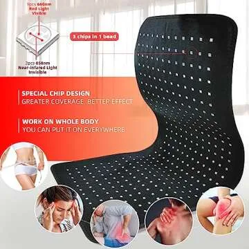 Red Light Therapy, Infrared Light Therapy Large Wrap Pad 360LEDs for Body Pain Relief for Whole Body Pain Relief, Muscle Repair, Decrease Inflammation