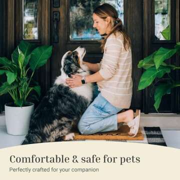 THEODORE MAGNUS Funny Door Mat – Coir Doormat for Outdoor Entrance, Durable Welcome Mat with Non-Slip Backing, Perfect for Front Door and Entryway - Outdoor/Indoor - Go Away