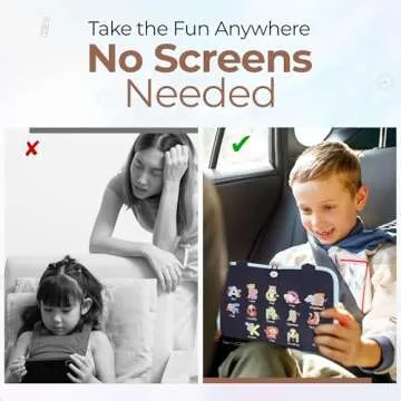 Busy Book for Toddlers 1-3 - Montessori Busy Board with Sensory Activities for Learning Fine Motor Skills, Travel Toys for Toddlers 1-3 (Up to Age of 6) for Airplane, Car. For Boys and Girls.