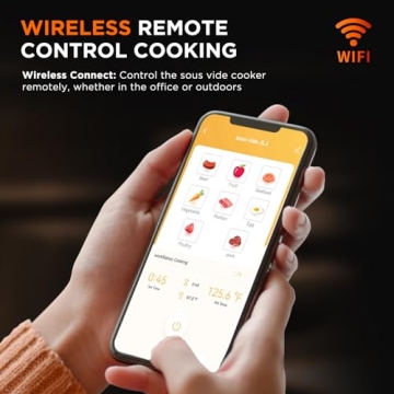 4T7 Sous Vide Machine 1100W with Wifi Control and Recipes