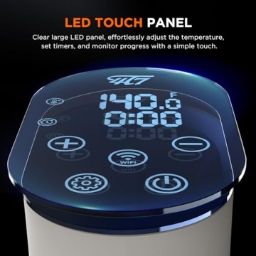 4T7 Sous Vide Machine 1100W with Wifi Control and Recipes