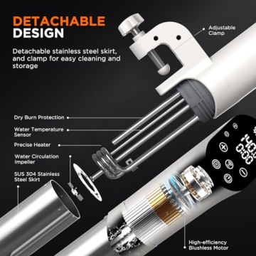 4T7 Sous Vide Machine 1100W with Wifi Control and Recipes