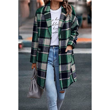 Trendy Women's Plaid Shacket for Winter Fashion