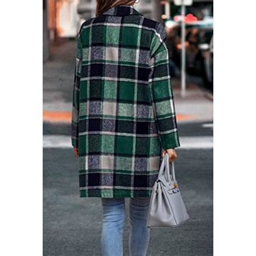 Trendy Women's Plaid Shacket for Winter Fashion