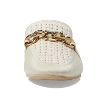 Dolce Vita Women's Solina Loafer Flat, Ivory Woven, 7