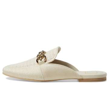 Dolce Vita Women's Solina Loafer Flat, Ivory Woven, 7