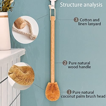 Eco-Friendly Coconut Fiber Toilet Brush for Effective Cleaning