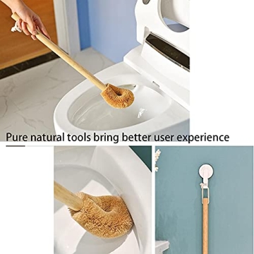 Eco-Friendly Coconut Fiber Toilet Brush for Effective Cleaning