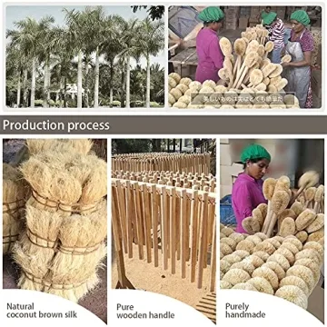 Eco-Friendly Coconut Fiber Toilet Brush for Effective Cleaning