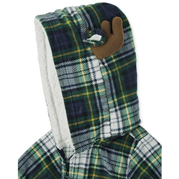 Kids Moose Plaid Matching Holiday Pajamas Sets