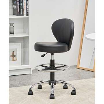 KLASIKA Adjustable Drafting Chair for Tattoo and Beauty