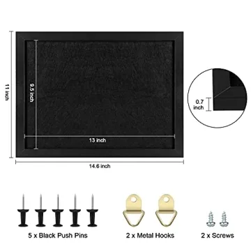 TORASO Elegant Cork Board 11x14 for Home and Office