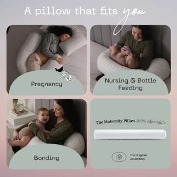 Adjustable Maternity Pillow for Comfort During Pregnancy