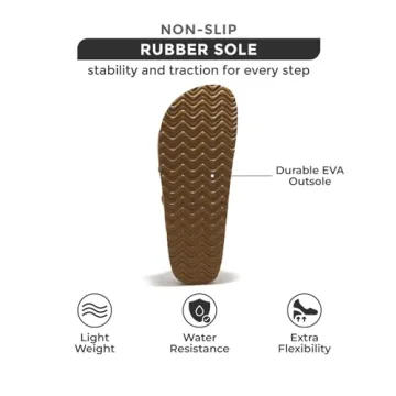 Project Cloud 100% Genuine Suede Womens Sandals - Wedges & Platform Sandals Women with Soft Lining & Memory Foam - Non-Slip Wedge Sandals for Women - 3 Strap Women Footwear (Dyan, Chestnut, 6.5)